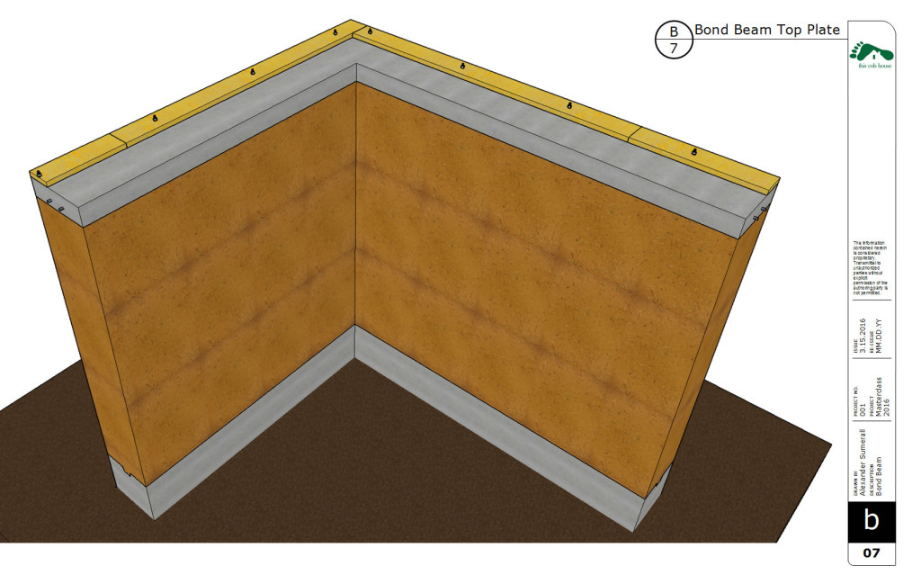 cob house bond beam