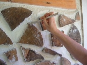 cordwood wall