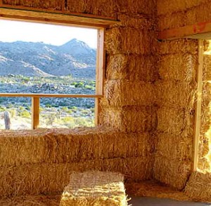 straw bale wall