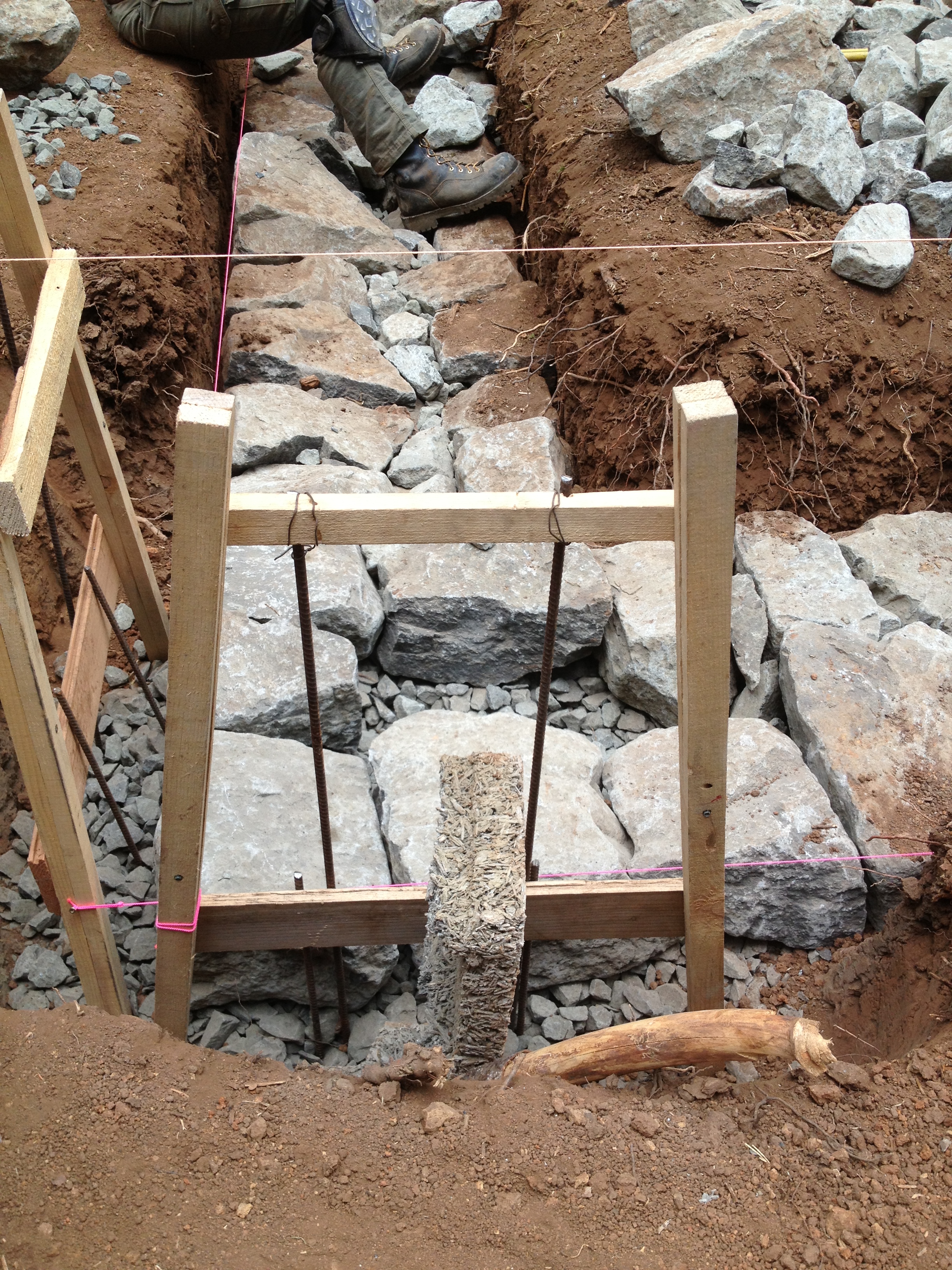 Building a Stone Foundation | This Cob House