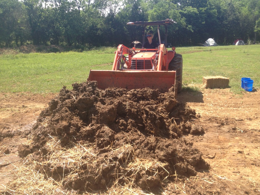 how to make cob with a tractor